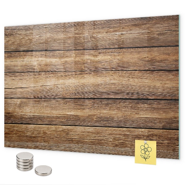 Pizarra magnética de cristal tablas de madera