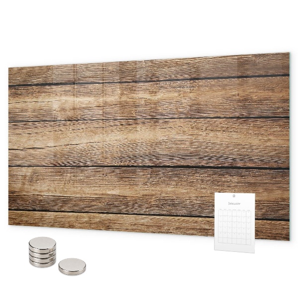 Pizarra magnética de cristal tablas de madera