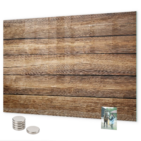 Pizarra magnética de cristal tablas de madera