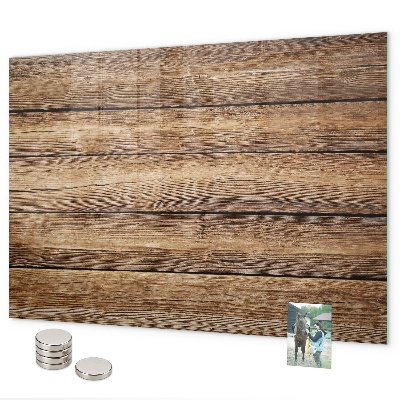 Pizarra magnética de cristal tablas de madera