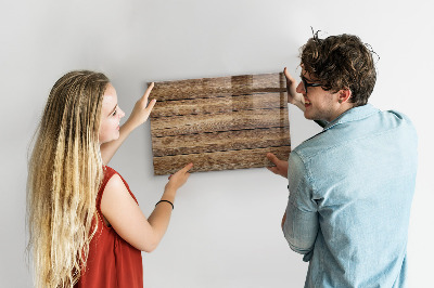Pizarra magnética de cristal tablas de madera