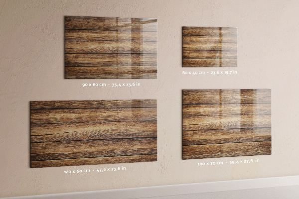 Pizarra magnética de cristal tablas de madera