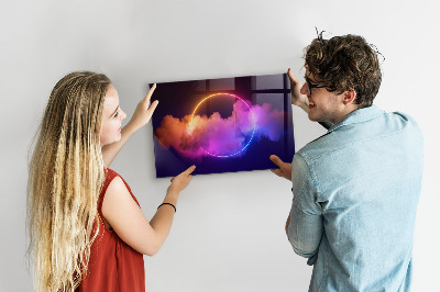 Pizarra magnética Abstracción de humo en 3D