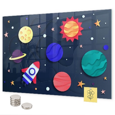 Pizarra magnética de cristal Espacio infantil