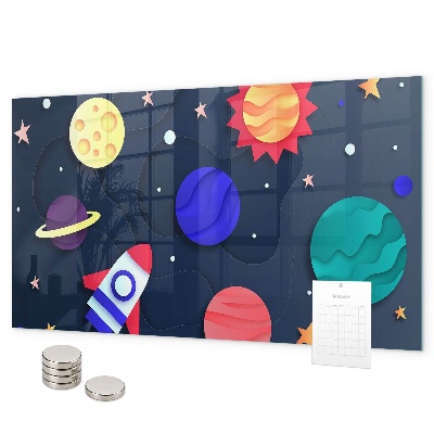Pizarra magnética de cristal Espacio infantil