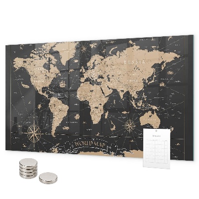 Pizarra magnética Mapa del mundo antiguo