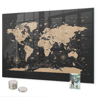 Pizarra magnética Mapa del mundo antiguo