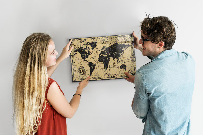 Pizarra magnética Mapa del mundo antiguo