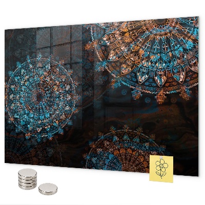 Pizarra magnética de cristal Patrón de mandala