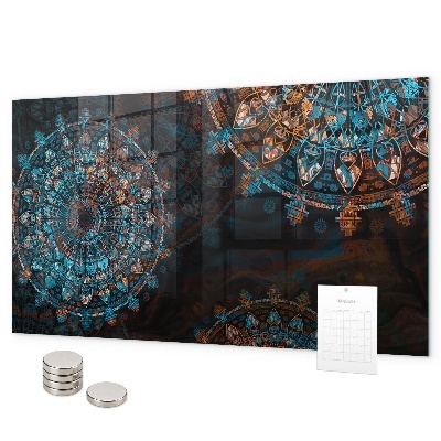 Pizarra magnética de cristal Patrón de mandala