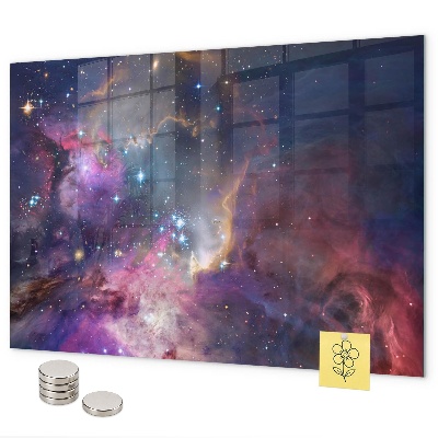 Pizarra magnética de cristal Mundo galáctico