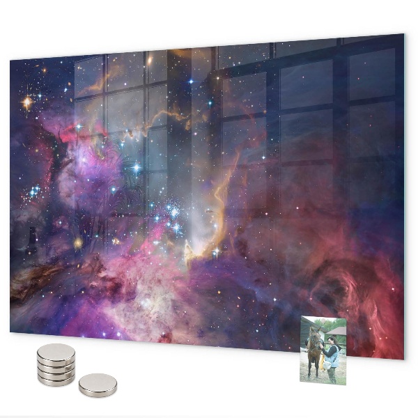 Pizarra magnética de cristal Mundo galáctico