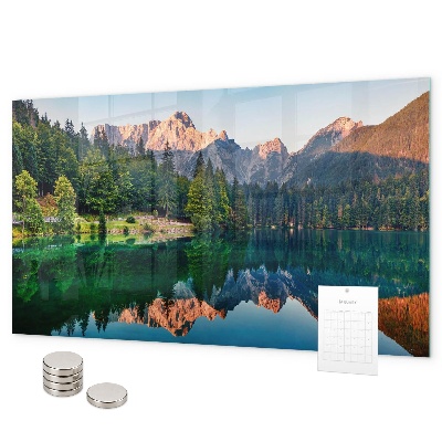 Pizarra magnética de cristal Paisaje lacustre