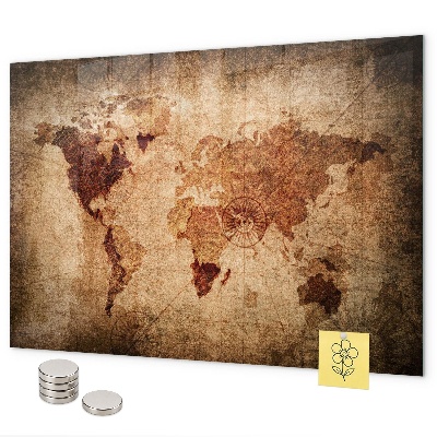 Pizarra magnética Mapa del mundo antiguo