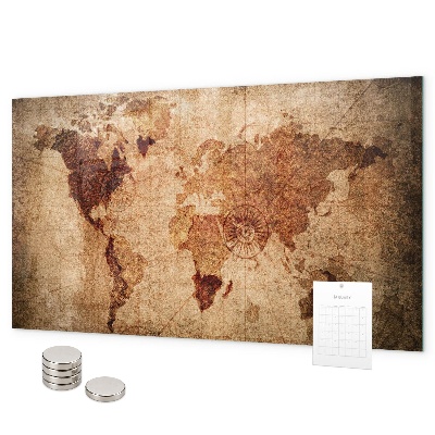 Pizarra magnética Mapa del mundo antiguo