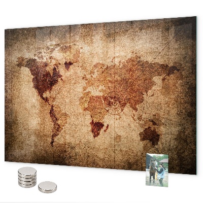 Pizarra magnética Mapa del mundo antiguo