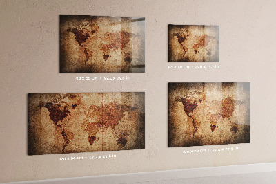 Pizarra magnética Mapa del mundo antiguo