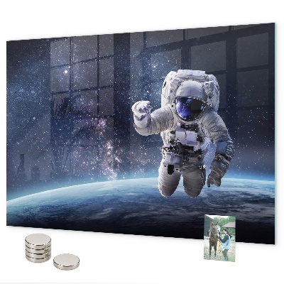 Pizarra magnética de cristal Astronauta