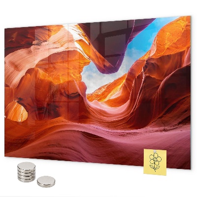 Pizarra magnética de cristal Cañón