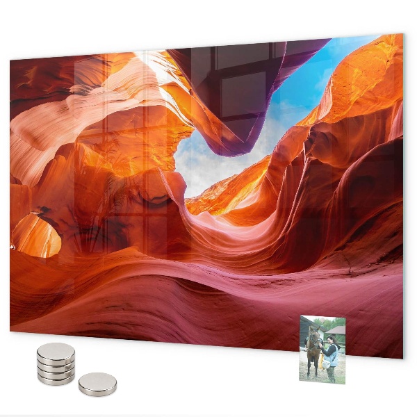 Pizarra magnética de cristal Cañón