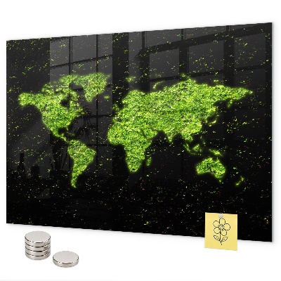 Pizarra magnética Mapa del mundo
