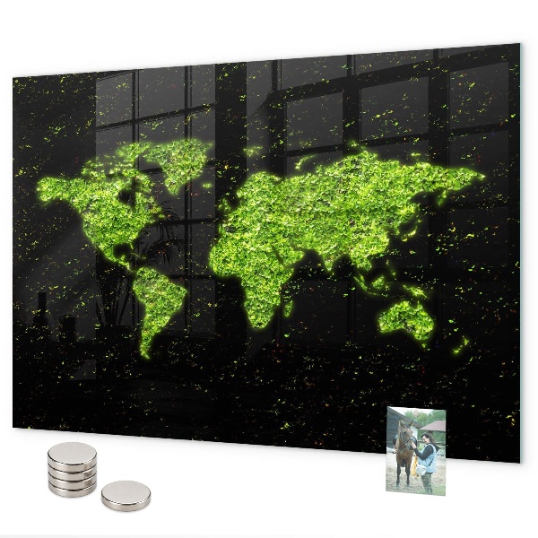 Pizarra magnética Mapa del mundo