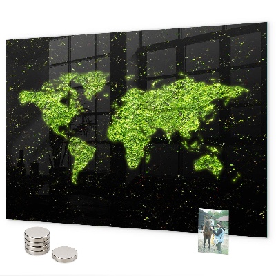 Pizarra magnética Mapa del mundo
