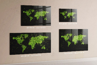 Pizarra magnética Mapa del mundo