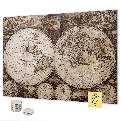 Pizarra magnética Mapa del mundo antiguo