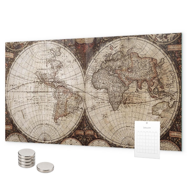 Pizarra magnética Mapa del mundo antiguo