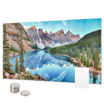 Pizarra magnética de cristal paisaje de montaña