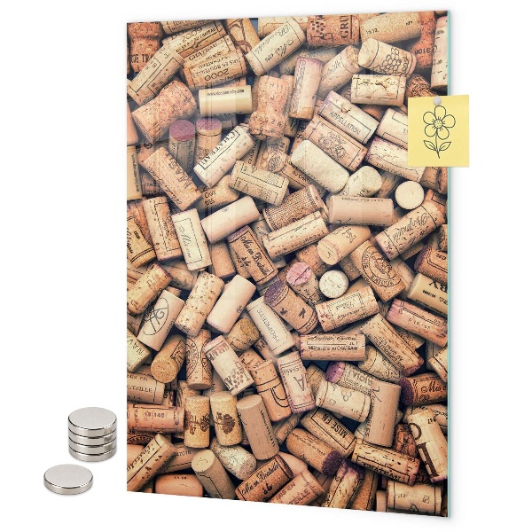 Pizarrón magnético corchos de vino
