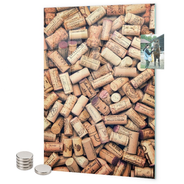 Pizarrón magnético corchos de vino