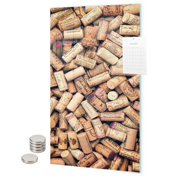 Pizarrón magnético corchos de vino