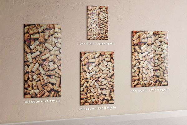 Pizarrón magnético corchos de vino
