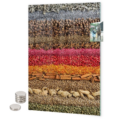 Pizarra magnética de pared Hojas de flamencos tropicales