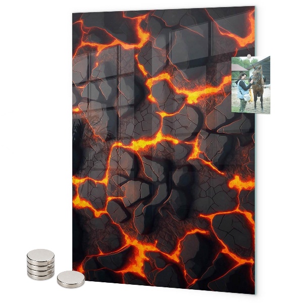 Pizarrón magnético lava volcánica