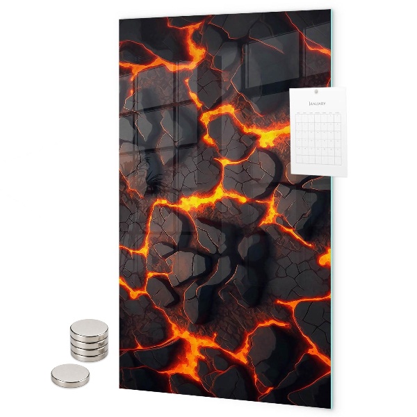 Pizarrón magnético lava volcánica