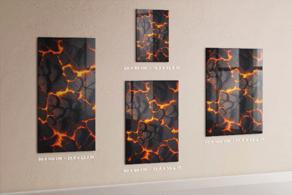 Pizarrón magnético lava volcánica