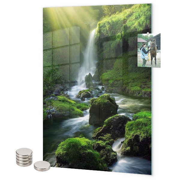 Pizarra magnética de pared Cascada de piedra