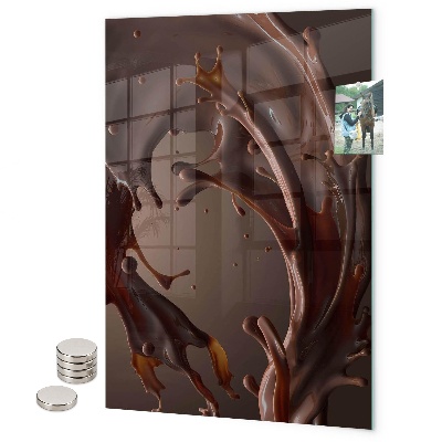 Pizarra magnética de pared Rayas verdes de la naturaleza