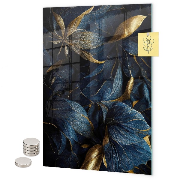 Pizarrón magnético Floral oscuro