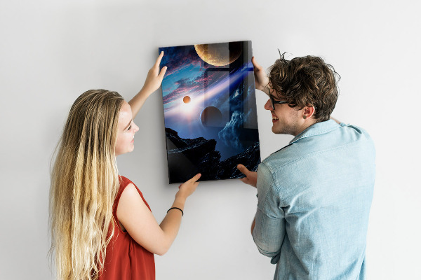 Pizarra magnética de pared El espacio del planeta