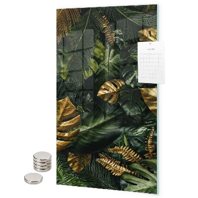 Pizarrón magnético hojas tropicales