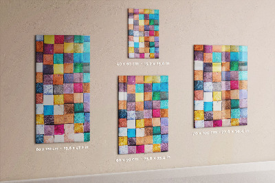 Pizarra magnética de pared Tablero de ajedrez colorido
