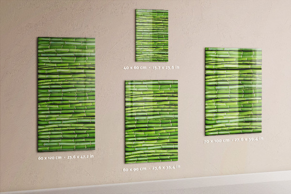 Pizarra magnética de pared Bambú verde