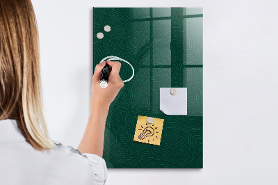 Pizarra borrable de cristal con imanes Tablero elegante para fotos y notas.