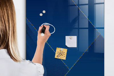 Pizarra magnética de pared con rotulador Tablero moderno para fotos y notas.