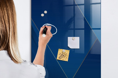 Pizarra magnética de pared con rotulador Tablero moderno para fotos y notas.