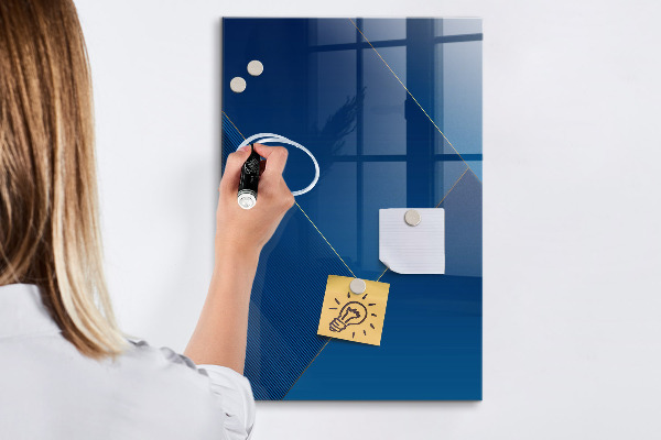 Pizarra magnética de pared con rotulador Tablero moderno para fotos y notas.